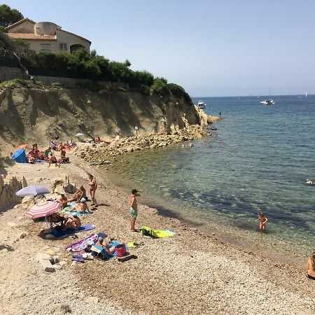 T2 Rez De Jardin 300M Plage De Beaucours Sanary Sur Mer מראה חיצוני תמונה