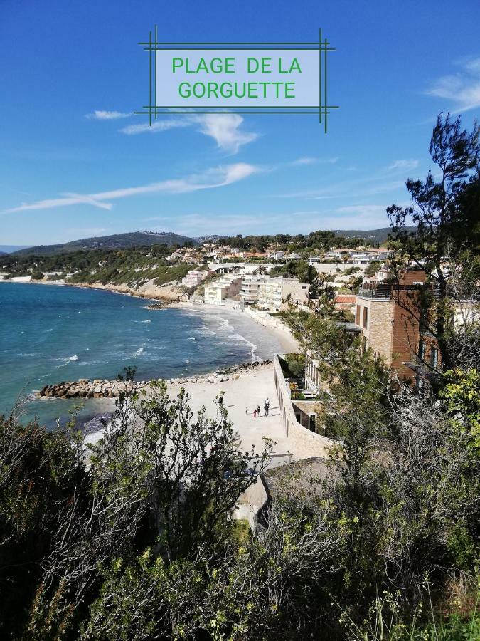 T2 Rez De Jardin 300M Plage De Beaucours Sanary Sur Mer מראה חיצוני תמונה